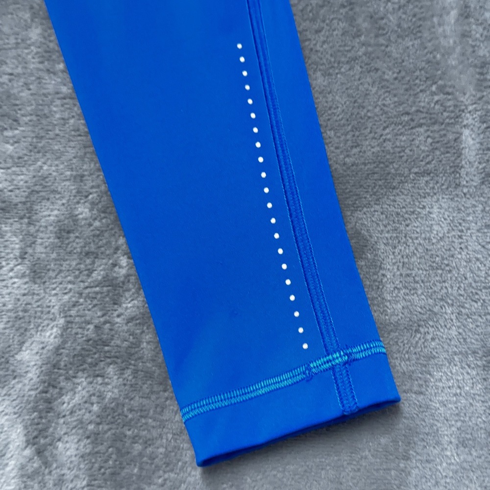 Lululemon Fast and Free 7/8 Leggings Womens 2 Cerulean Nulux‎ Running Active - Picture 3 of 10